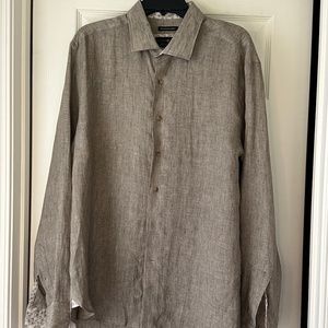 Joseph Abboud Linen Shirt Size XL